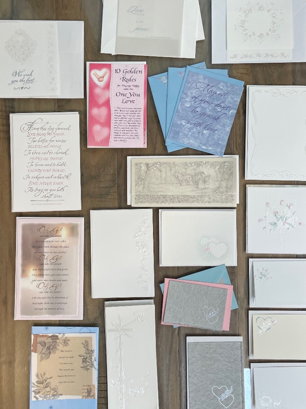Mixed Set of 23 Wedding Greeting Cards